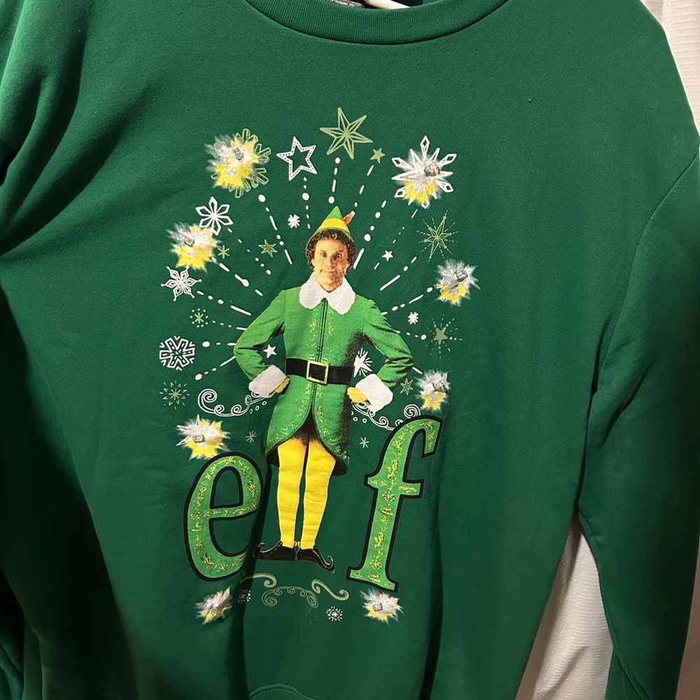 ELF Green and Yellow Holiday Sweatshirt